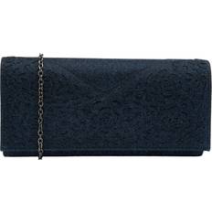 Blue Clutches Lotus Mena Clutch Bag - Navy