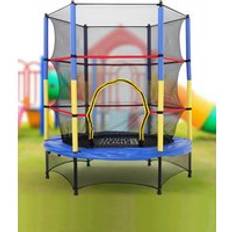 Living and Home 4.5FT Kids Mini Trampoline with Safety Enclosure