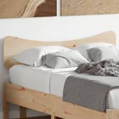 Beds & Mattresses Berkfield Home 120 cm Solid Wood Pine - Brown One Size Headboard