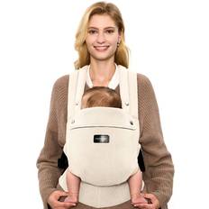 Baby Carriers Momcozy Baby Carrier with Natural Cotton Linen Light Amber