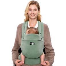 Baby Carriers Momcozy Baby Carrier with Natural Cotton Linen Sage Green