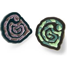 Lila Broscher Carhartt WIP Helix Pins Green Purple - Multicolor