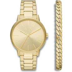 Armani Exchange Cayde AX7144SET Guld Quartz Herrklocka