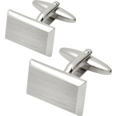 Manschettenknöpfe Lindenmann Manschettenknöpfe Mit Matter Oberfläche - Silber