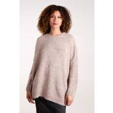 One Size Jumpers Blue Vanilla Womens Round Neck Jumper - Brown