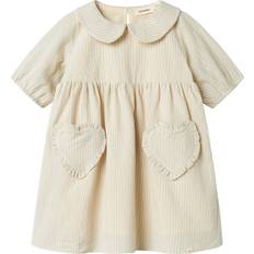 Name It Dresses Children's Clothing Name It Loose Fit Mini Girls Heart Pocket Short Dress - Vapor Blue