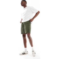 Polo Ralph Lauren Linen Trousers & Shorts Polo Ralph Lauren Icon Logo Linen Shorts - Olive Green
