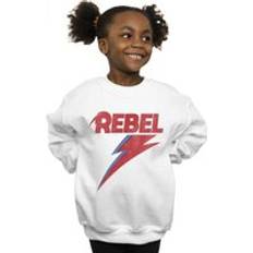 David Bowie Distressed Rebel Sweatshirt - White