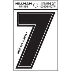 Facade Numbers Hillman 3-in Adhesive Black House Number 7
