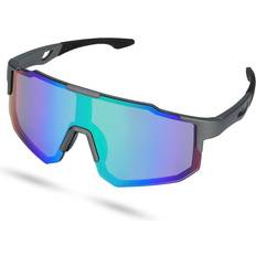 Solbriller Collin Rowe Wraparound Sport Black/Green