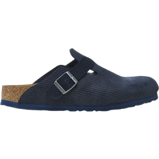 Birkenstock Boston Outdoor Slippers Birkenstock Boston Suede Embossed - Corduroy Midnight