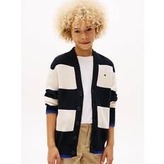 Tommy Hilfiger Bomull Koftor Tommy Hilfiger Rib-Knit Relaxed Cardigan - Ivory Petal Navy