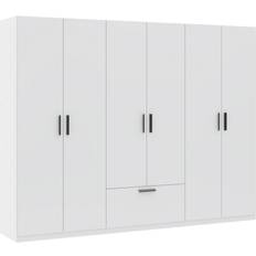 Mömax Milos 6T1S White Wardrobe 270x210cm