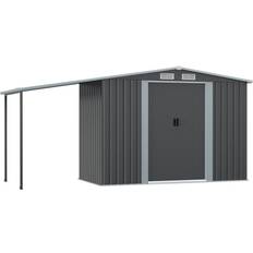 Garden Sanctuary Wide Metal Storage Shed