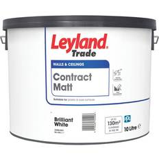Leyland Trade Leyland Trade Contract Brilliant Wall Paint Brilliant White 10L