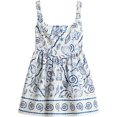 H&M Flared Skirt Dress - White/Seashells