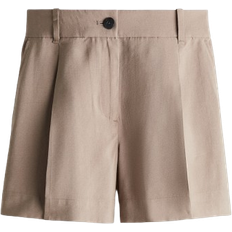 Brown - Women Shorts H&M Tailored Shorts - Dark Beige
