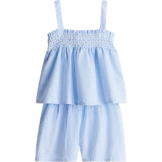 H&M Girls 2-Piece Linen-Blend Set - Blue