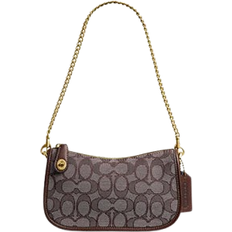 Coach Swinger Bag 20 In Signature Jacquard - Brass/Oak Maple
