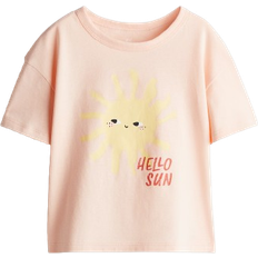 H&M Jerseyshirt Mit Print Orange - Orange