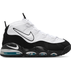 Men Sport Shoes Nike Air Max Uptempo Basketball Shoes - White/Black