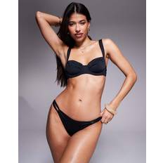 Recycled Materials - Women Bikini Bottoms KBX Tanga Bikini Bottom - Black