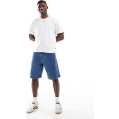 Hollister Knälånga Jeansshorts I Snickarstil - Blå