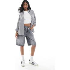 Jorts Stradivarius Denim-jorts - Mørkegrå Vask