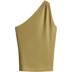 H&M One Shoulder Top - Golden Olive