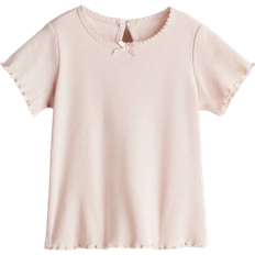 H&M Ribbed Jersey Top - Light Pink (1239339003)