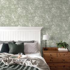 Wallpapers Forest Forest Friends Sage Wallpaper Sage Green