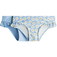 H&M Bikini Bottoms 2-pack - Light Blue/Floral (1265450003)