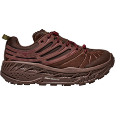 Hoka Brown Trainers Hoka Elite Terrain System Stinson EVO OG - Cold Brew/Varsity Burgundy