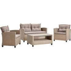 Ambia 1694002901 Outdoor Lounge Set, 1 Table incl. 2 Chairs & 1 Sofas
