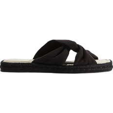 Espadriller H&M Twist-Detail Espadrille Sandals - Black