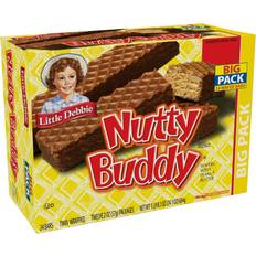 Chocolates Little Debbie Nuddy Buddy Wafer Bars 24.1oz 24pcs 1pack