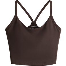 H&M Medium Support Yoga Bra with SoftMove - Brown