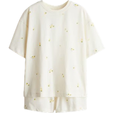 H&M Printed Pajamas - Cream/Lemon