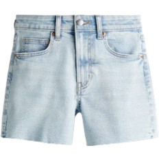 H&M Skinny High Denim Shorts - Light Denim Blue