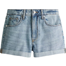 H&M High Denim Shorts - Light Denim Blue