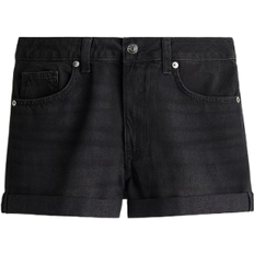 H&M High Denim Shorts - Black