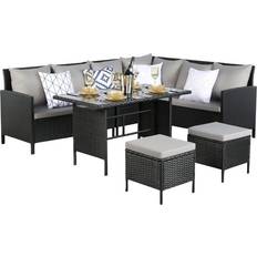 Rosalind Wheeler Kissner - Black Outdoor Lounge Set