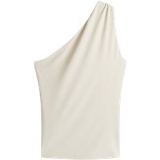 H&M One Shoulder Top - Light Beige