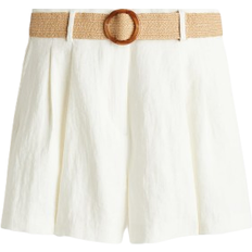 H&M Belted Shorts - White