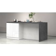 Grey Kitchen Islands Ebern Designs Sadrac Wood Kitchen Island - Grey