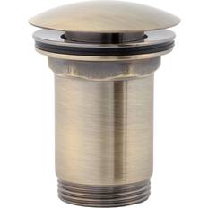 Brass Floor Drains Belfry Bathroom Saxon 6.6cm Drain with Overflow Antique Bronze