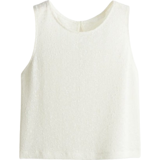 H&M Textured Knit Vest Top - White