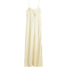 H&M Tie Detail Maxi Dress - Light Yellow