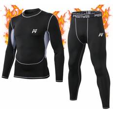 Base Layer Sets Shein Boyfriend Style Men's Thermal Underwear Set - Compression Base Layer