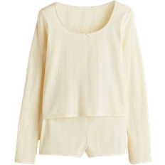 H&M Pointelle Pajamas - Light Yellow